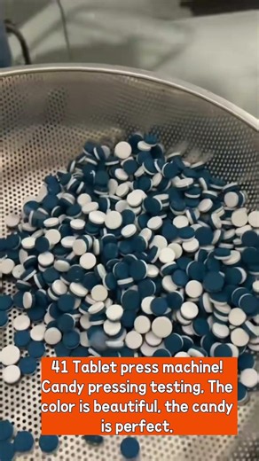 Bi-Layer Tablet Press Running Test | Clear Layers Candy Pressing Machine⁠