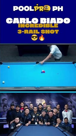 🤯 3-rail shot at the side pocket – LEGENDARY! 🎱🔥