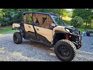 UTVDirect Tinted Upper Door and KFI Plow install Commander Max XTP