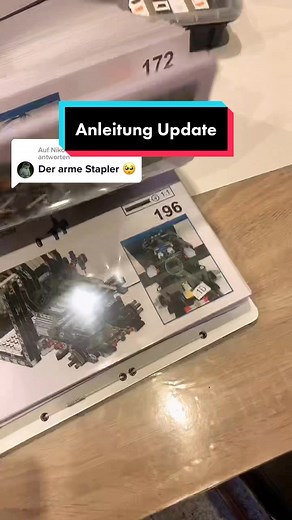 Fortschritt der Lego Gabelstapler Bauanleitung