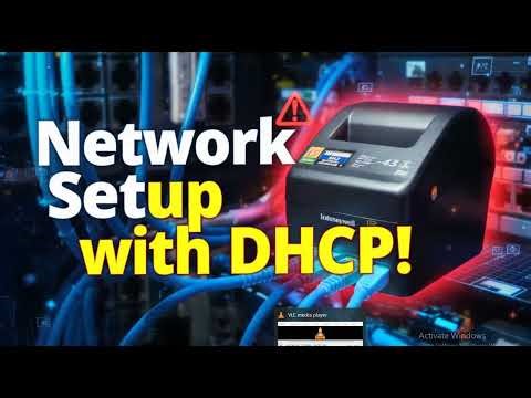 How to set up a warehouse printer IntermecHoneywell PD43 on network with DHCP