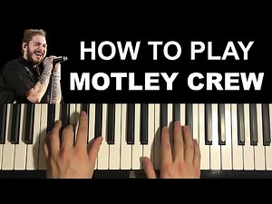 Post Malone - Motley Crew (Piano Tutorial Lesson)