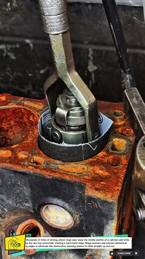 Engine Cylinder Ridge Reamer Tool for Restoring Motor Cylinders #shortvideos
