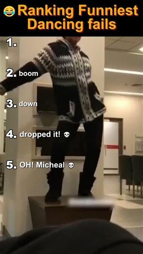 Ranking the Funniest Dancing Fails! 💃💀 #shorts #dancefails #funnyfails