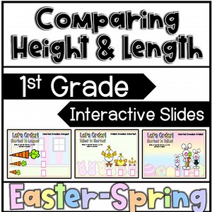Easter Comparing Height and Length Google Slides