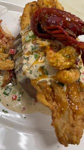 It’s Lent season, try our Crawfish Stuffed Potato 🔥🔥🔥🔥sautee Crawfish, Fried Crawfish and Boiled Crawfish 🙌🏾😃 | PeeWee Crabcakes On The Go