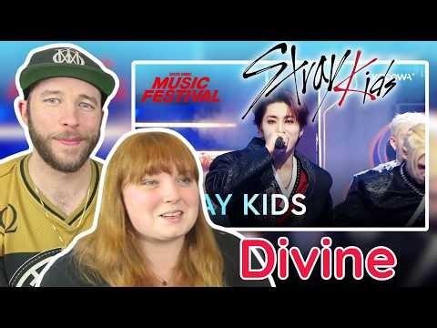THEY'RE GODS! | STRAY KIDS - DIVINE (M/V & LIVE) | COUPLES REACT
