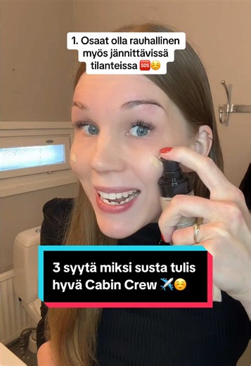 Jos täytät nää 3 kohtaa, susta vois oikeesti tulla hyvä Cabin Crew ✈️☺️ Eikä näitä löydy CV:stä 🤭 Tunnistatko näistä ittes? 💬 #cabincrew #lentoemäntä