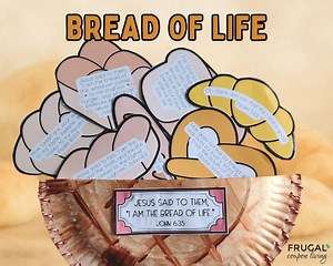 Bread of Life Craft for Kids, Jesus Said "i Am the Bread of Life" Activity Paper Plate Bread Basket Bible Craft, the Living Bread John 6:35 - Etsy