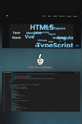 Portfolio Website | Build a Professional Portfolio Website with HTML, CSS, and JavaScript
