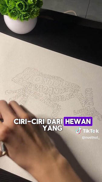 Tugas Tipografi: Menggambar Hewan dengan Tulisan