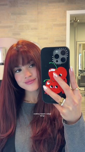 Cowboy Copper Hair Color with Wispy Bangs Tutorial