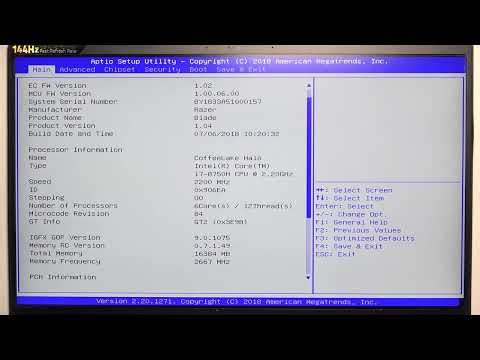 RAZER BLADE 15에서 Intel SpeedStep 활성화 방법