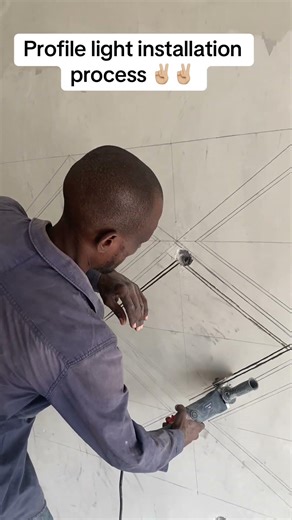 Profile running light installation process #profilelight #interiordesign #runninglights #nasdek