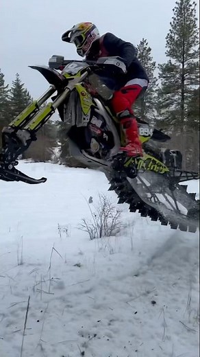 Snow Surfing a KX450 with a MTN.TOP Kit