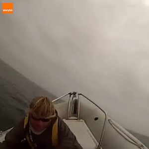 Blue whale capsizes boat 🐋 | storyful