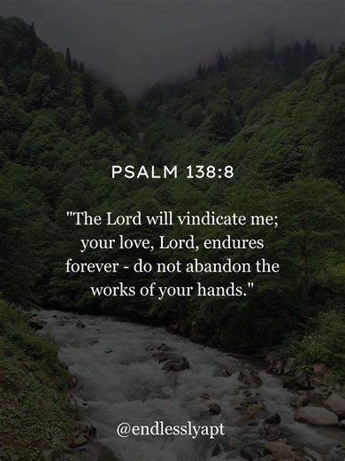 Psalm 138:8 — God's Eternal Love and Vindication