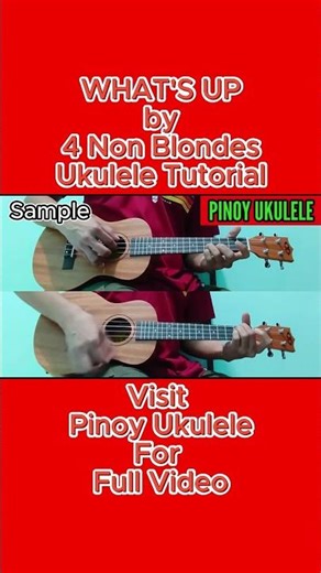 What's Up by 4 Non Blondes Ukulele Tutorial (short) ‪@pinoyukulele2023‬