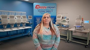 1.5K views · 37 reactions | #HappyJapan machine owner Kelley Lowe Bailey has done so much for our customers over the years! From helping with machine technical issues to training to her dedication to the popular Happy Multineedle Help Group that she started and oversees, we cannot thank her enough for her contributions to our community and our brand. We salute you, Kelley! | Texmac Happy Embroidery Machines | Facebook