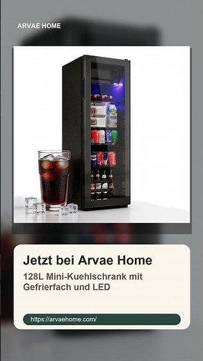 128L Mini-Kuehlschrank mit Gefrierfach #Shorts