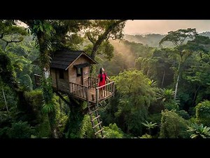 Living Alone in the Jungle — Watch Her Build a Dream Treehouse