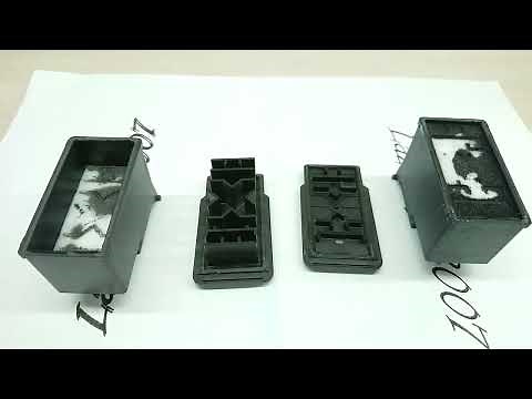 Ink cartridges Canon PG-540 vs. PG-540 XL look inside