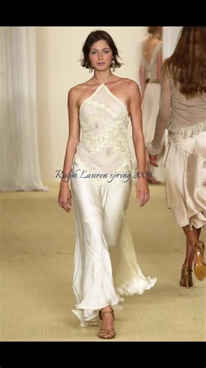 Gilded Femininity in Ralph Lauren's Spring 2003 Collection