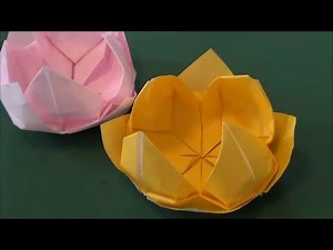 「すいれん」折り紙"Water lily"origami