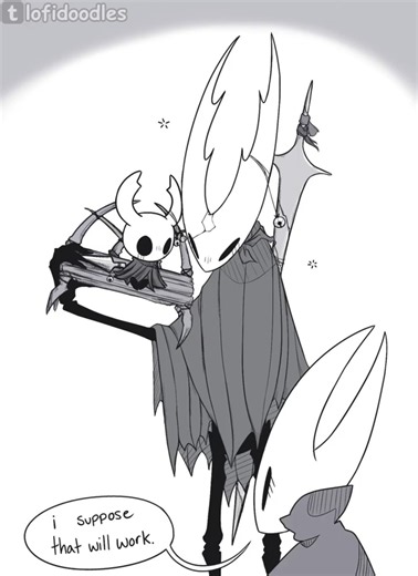 Little Ghost and the Comfy Bench #shorts #hollowknight #silksong #hornet #comics