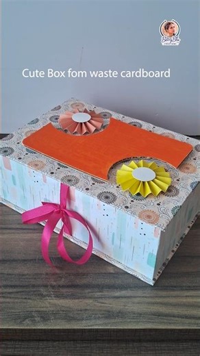 Diy Gift Hamper Box from Waste Cardboard #shorts #youtubeshorts #diy #bestoutofwaste