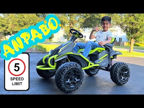 24V , 5 mph, 4x4 Ride-on ATV for Kids! Anpabo Power wheels