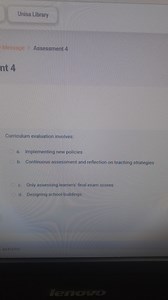 Curriculum evaluation involves:a. Implementing new policiesb.... | Filo