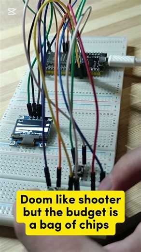 doom like shooter on ESP32 💥 #zerofytech #esp32 #esp32project #arduino #ардуино #есп32