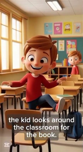 “The Missing Book Adventure 📚✨ | A Heartwarming Moral Story for Kids | 3D Classroom Short”