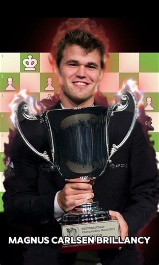 Magnus Carlsen Brillancy 🥶 #chess #edit #short