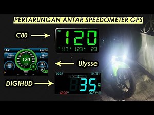 Review Ulysse vs DigiHUD vs C80 - Speedometer GPS