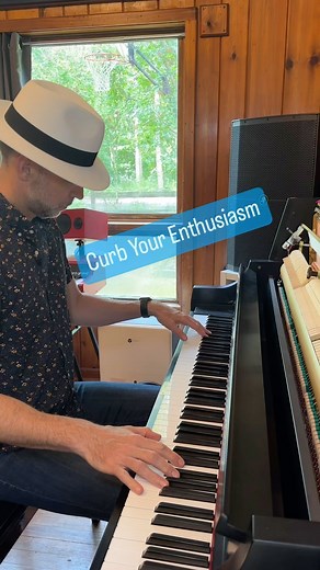 Professor Keys • Piano on Instagram: "Curb Your Enthusiasm theme on piano. The song is titled Frolic—composed by Luciano Michelini 1974 for an Italian film. Larry David heard it in a bank commercial a few years before he started the show and wisely chose it—the perfect theme for his show. Snoop Dogg has also used it in his song: Crip Ya Enthusiasm… #curbyourenthusiasm #larrydavid #frolic #themesong #stridepiano"