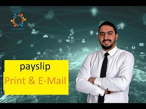 كيفية اعداد الــ payslip وطباعه مفردات المرتب وارسالها على الايميل