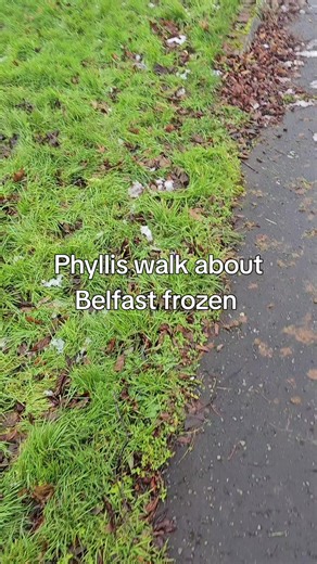 #phyllisgypsygirl walk about Belfast frozen no feeling in my hands#