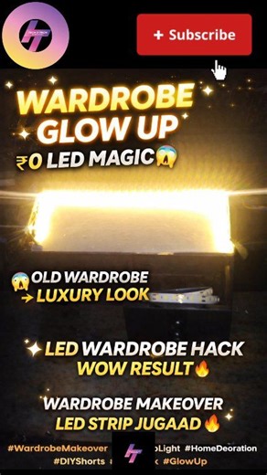 Maine ek mini wooden wardrobe ke andar LED strip light install ki hai, jisse wardrobe bilkul premium aur modern look dene lagi 🔥 Yeh setup easy, low budget aur DIY hai, jise koi bhi ghar par khud kar sakta hai. Is video me aap dekhenge: ✨ LED strip light ka sahi placement ✨ Wiring ka simple tareeka ✨ Final look jo wardrobe ko stylish bana deta hai Agar aap apne bedroom, cupboard ya wardrobe ko smart look dena chahte ho, to yeh idea aapke liye best hai 💡 Video pasand aaye to like, share aur fol