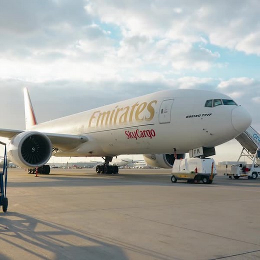 Loading up our SkyCargo 777F... Because packing light is overrated. | Emirates