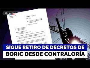 The withdrawal of Boric administration decrees continues at the Comptroller's Office: Energy revi...