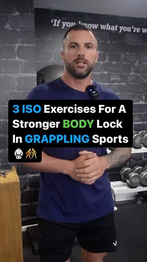 Combat athletes, We know how important it is to be able to control your opponent with a strong body lock. Looking at the sport from a movement perspective will broaden your horizons with exercise selection in the gym that will predominantly carry over into your sport performance. The exercises shown enhance athletic qualities of the upper body, hands, and neck, which are key sites to improve your body lock strength. The 3 exercises shown are isometric in nature. Overcoming ISO med ball squeeze. 