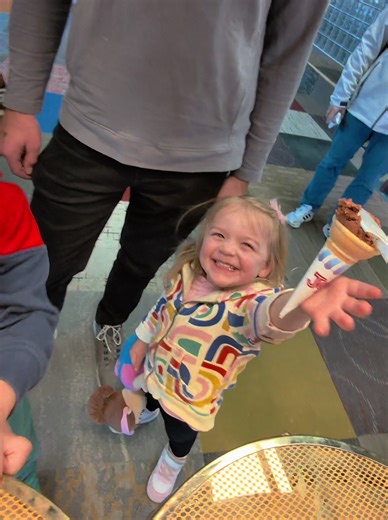 Baby's Joyful Ice Cream Adventure with Family