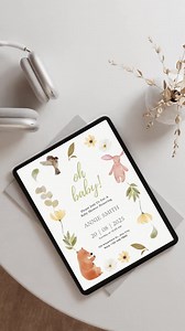 BABY SHOWER Invitation Template - Etsy