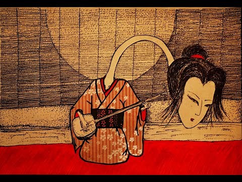 Rokuro-Kubi of Ayakashi. Japanese traditional and contemporary music and ukiyoe of yokai.