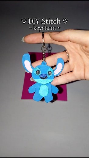 DIY Stitch Keychain | How to Make a Cute Stitch Keychain | Step-by-Step Tutorial