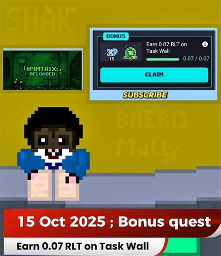 Today's rollercoin bonus quest Oct 15 #rollercoin #bonusquest