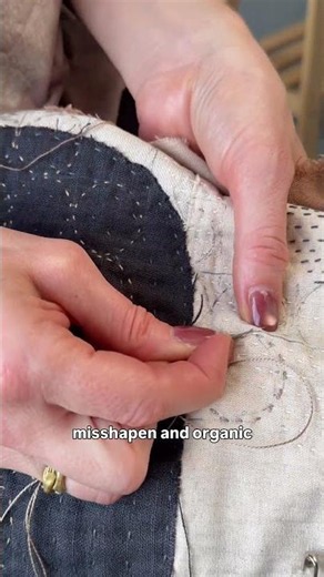 Adding Hand Quilting Details to My Textile Art Piece ✨