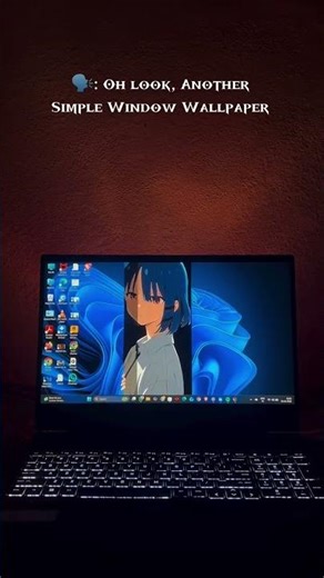 Simple Window Wallpaper #pctips #wallpaper #laptoplifestyle #trendingshorts